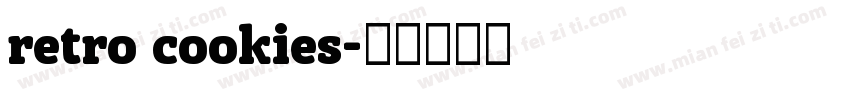 retro cookies字体转换